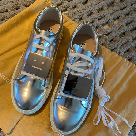 acne studios silver sneakers